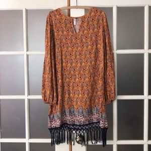 Xhilaration long sleeve tunic dress size XXL